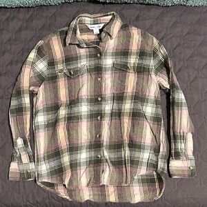 3/$10 Old Navy Pink and Gray Plaid Shirt